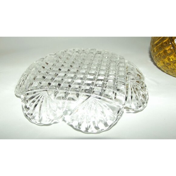 Avon Cruet Cologne Set Moodwind Cologne Vtg glass decanter saucer 8 fl oz w/box - Picture 8 of 14